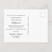 Het Verloving van de Foto van het Pet sparen de Da Aankondigingskaart (Achterkant)