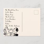 Het Verloving van de klap & bewaart het Briefkaart (Achterkant)