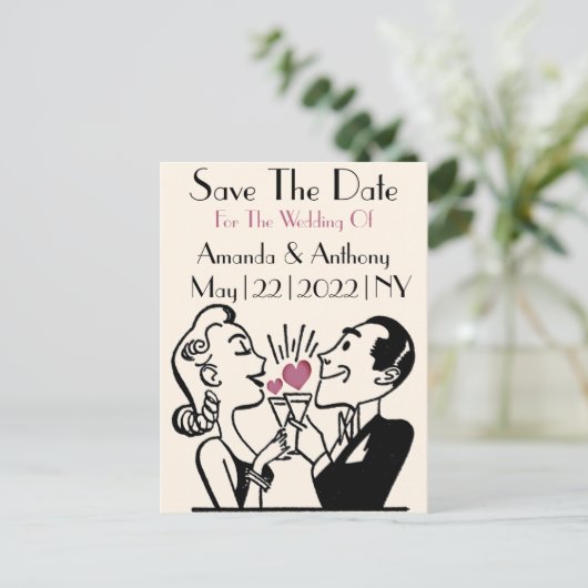 Het Verloving van de klap & bewaart het Briefkaart (Staand voorkant)