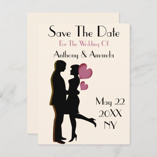 Het Verloving van de klap & bewaart het Briefkaart (Voorkant / Achterkant)