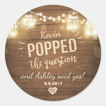 Het Verloving Vragen gunt tag-Sticker