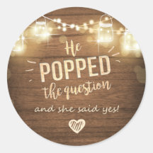 Het Verloving Vragen gunt tag-Sticker