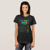 Het vermogen van YET Positive Vibes Inspirerend Te T-shirt (Voorkant volledig)