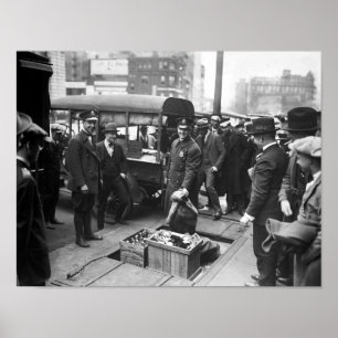 Het vernietigen van Booze - Verbod Era - 1923 Poster