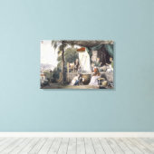 het vernietigen van de Chrysaliden en het afrollen Canvas Afdruk (Insitu (Houten vloer))