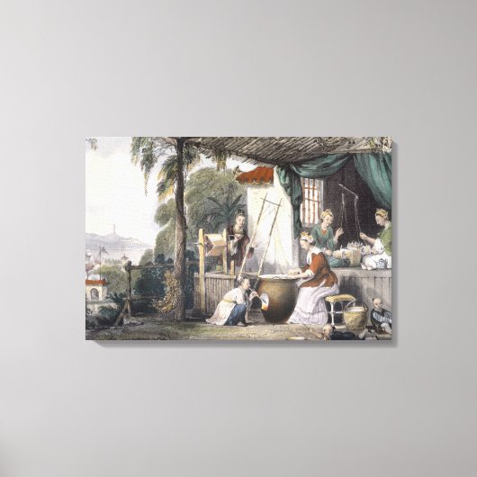 het vernietigen van de Chrysaliden en het afrollen Canvas Afdruk (Voorkant)