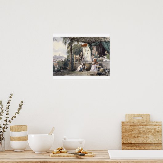 het vernietigen van de Chrysaliden en het afrollen Poster (Keuken)