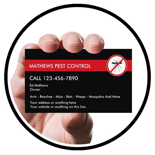 Het vernietigen van de Mosquito van de Controle va Visitekaartje