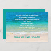 Het vernieuwen van het Tropische Zee Modern Jubile Kaart (Voorkant / Achterkant)