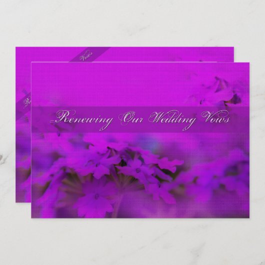 Het vernieuwen van onze bruiloft - Uitnodiging (Voorkant / Achterkant)