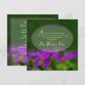 Het vernieuwende Uitnodiging-Ovaal Tussenvoegsel v Kaart (Voorkant / Achterkant)