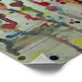 Het veroveren van Chaos Love Abstract Poster (Hoek)