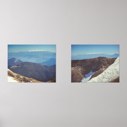 Het veroveren van met sneeuw bedekte bergen muurkunst sets (Voorkant)