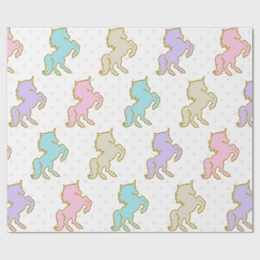 Het Verpakkende Document van de Eenhoorn van de Cadeaupapier (Vlak)