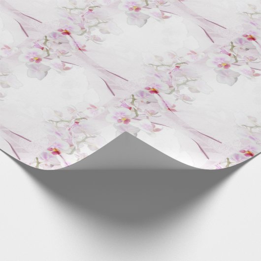 Het verpakkende document van de orchidee cadeaupapier (Hoek)