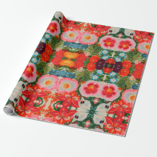 HET VERPAKKENDE DOCUMENT VAN DE TUIN VAN BLOEMEN CADEAUPAPIER