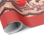 Het Verpakkende Document van DIY VINTAGE VALENTIJN Cadeaupapier (Rol Hoek)