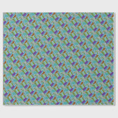 Het Verpakkende Document van het abstracte Patroon Cadeaupapier (Vlak)