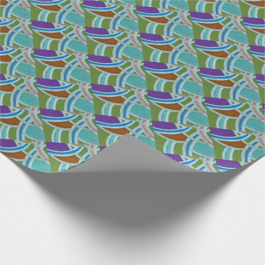 Het Verpakkende Document van het abstracte Patroon Cadeaupapier (Hoek)