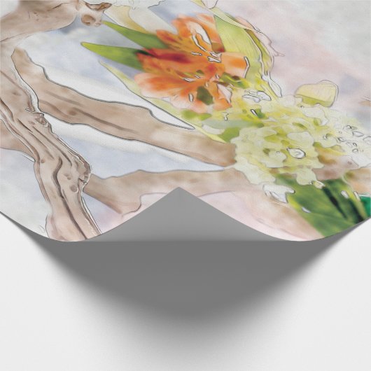 Het Verpakkende Document van het Linnen van de Cadeaupapier (Hoek)