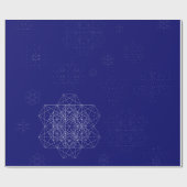 Het Verpakkende Document van sneeuwvlokken Cadeaupapier (Vlak)