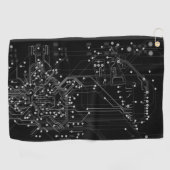 Het verpletteren van Abstract Proces Electronic Ge Golfhanddoek (Horizontaal)