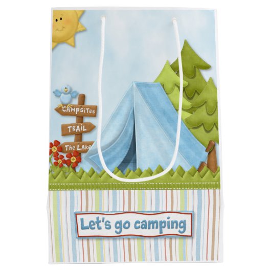 Het verpletteren van het Beer van de Camping en Te Medium Cadeauzakje (Achterkant)