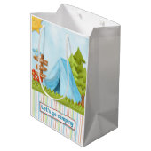 Het verpletteren van het Beer van de Camping en Te Medium Cadeauzakje (Achterkant Gekanteld)