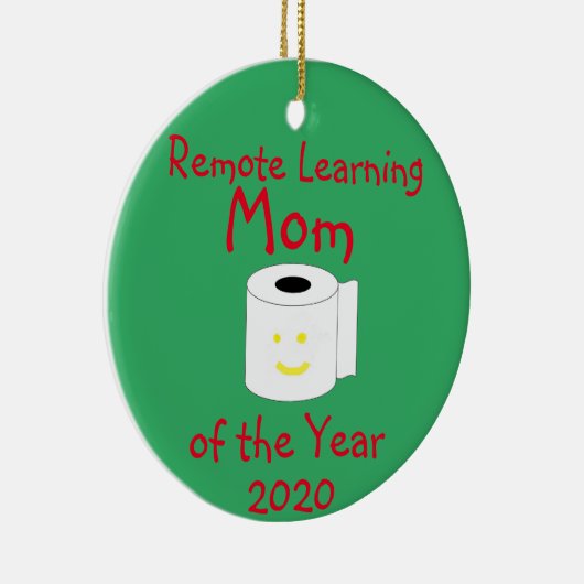 Het verre Leren Mam van het Jaar Keramisch Ornament (Rechts)