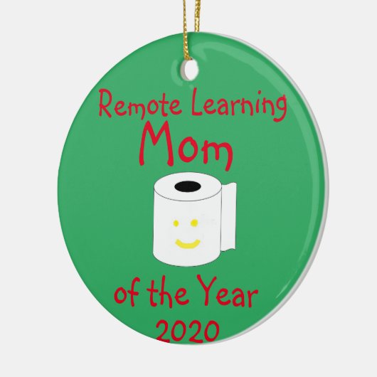 Het verre Leren Mam van het Jaar Keramisch Ornament (Links)