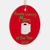 Het verre Leren Mam van het Jaar Keramisch Ornament (Rechts)