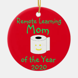 Het verre Leren Mam van het Jaar Keramisch Ornament