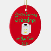 Het verre Leren oma van het Jaar Keramisch Ornament (Rechts)