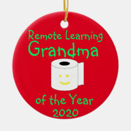 Het verre Leren oma van het Jaar Keramisch Ornament