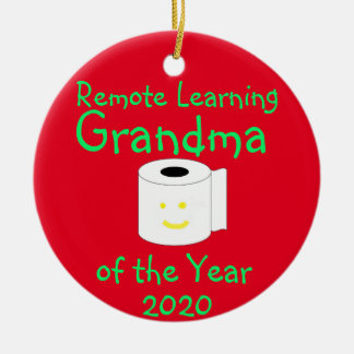 Het verre Leren oma van het Jaar Keramisch Ornament