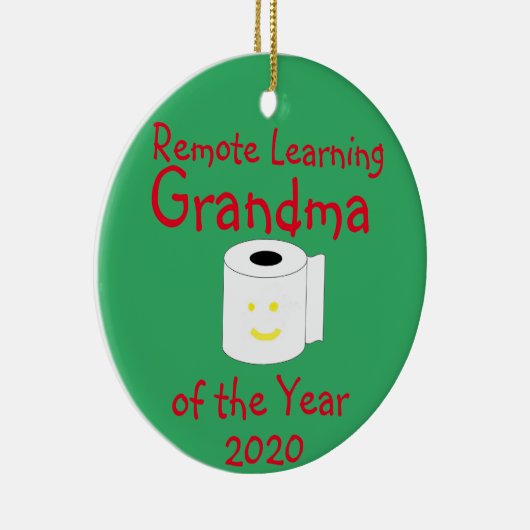 Het verre Leren oma van het Jaar Keramisch Ornament (Rechts)