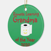 Het verre Leren oma van het Jaar Keramisch Ornament (Links)