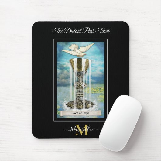 Het verre verleden van Tarot Deck Ace of Cups Mono Muismat (Met muis)