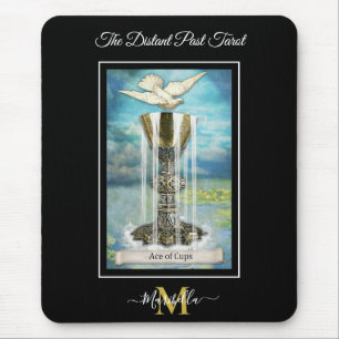 Het verre verleden van Tarot Deck Ace of Cups Mono Muismat