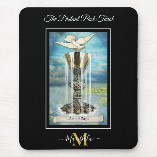Het verre verleden van Tarot Deck Ace of Cups Mono Muismat (Voorkant)
