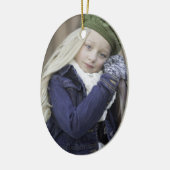 Het verrukte Jaar van de Foto van de Vakantie van Keramisch Ornament (Links)