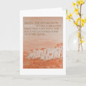 Het Vers van de bijbel: Het 13:47 Kaart (Gele Bloem)