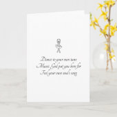 Het vers van haiku's - Dans aan uw eigen wijsje Kaart (Gele Bloem)