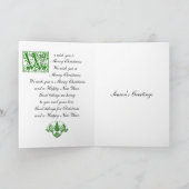 Het vers van het comfort en van de vreugde feestdagen kaart (Binnen)