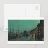 Het verschepen op de Clyde door John Atkinson Grim Briefkaart (Voorkant / Achterkant)