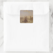 Het verschepen op de Theems bij Greenwich Vierkante Sticker (Tas)