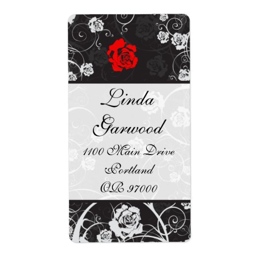 Het Verschepen van de schemer de Verticaal van het Etiket (Voorkant)