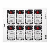 Het Verschepen van de schemer de Verticaal van het Etiket (Full Sheet)