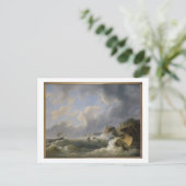 Het verschepen van een Kustlijn in een Rough Zee ( Briefkaart (Staand voorkant)