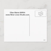 het verscheuren van een Cadeau van Kerstmis, wat? Feestdagenkaart (Achterkant)